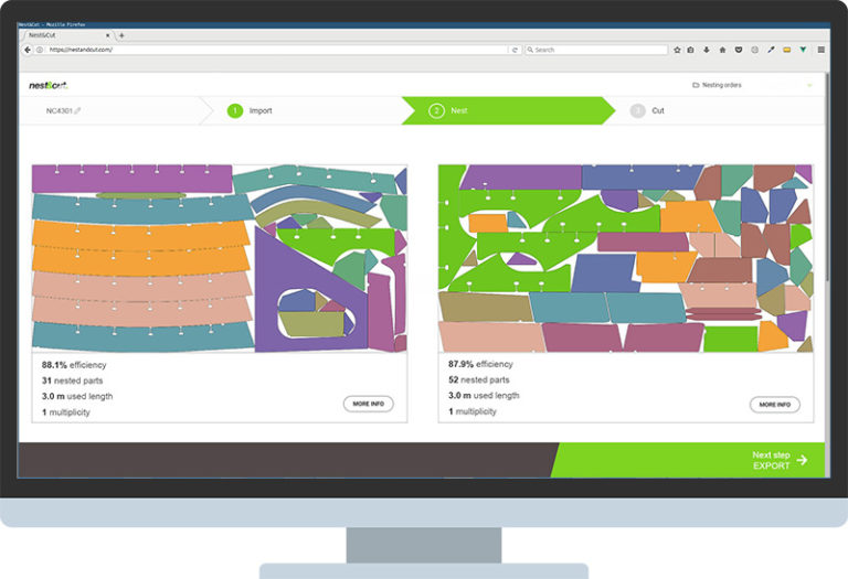 Nest&Cut, a new automatic nesting web application - Almacam