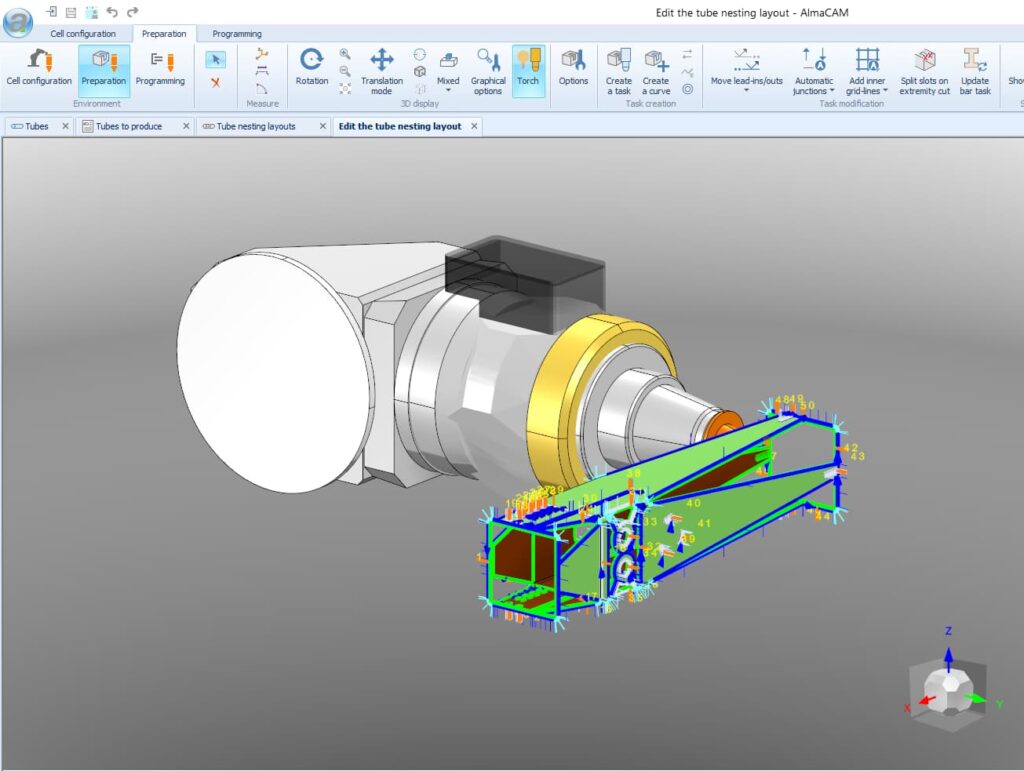 edition of almacam 3D CAD CAM software