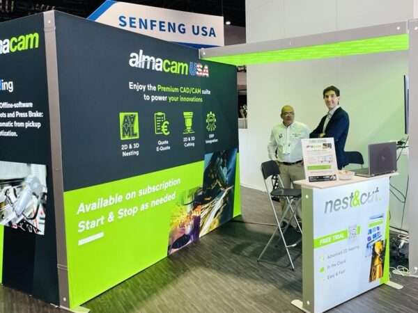 The stand of the company Almacam in Fabtech Expo in USA